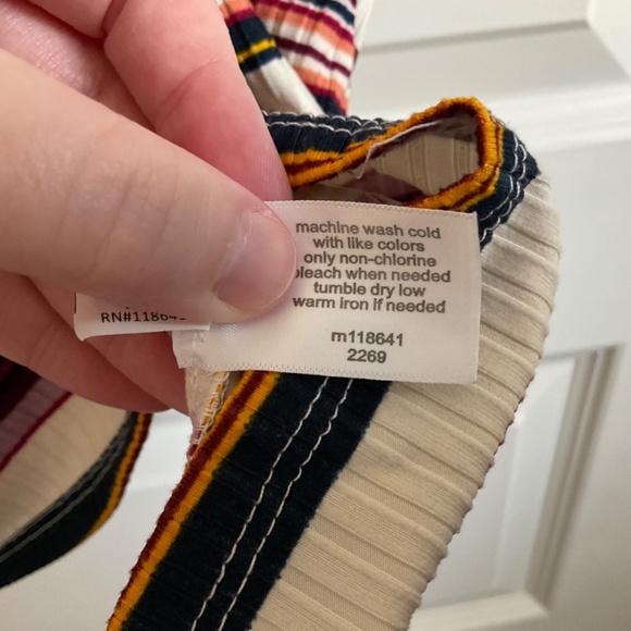 Lane Bryant Square Neck Ribbed Striped Tank Top - Size 14/16 - Picture 6 of 7